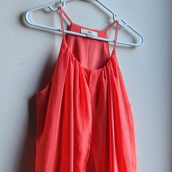 ISSI Hot Orange Flowy Halter Tank Top Size Large - Picture 2 of 16